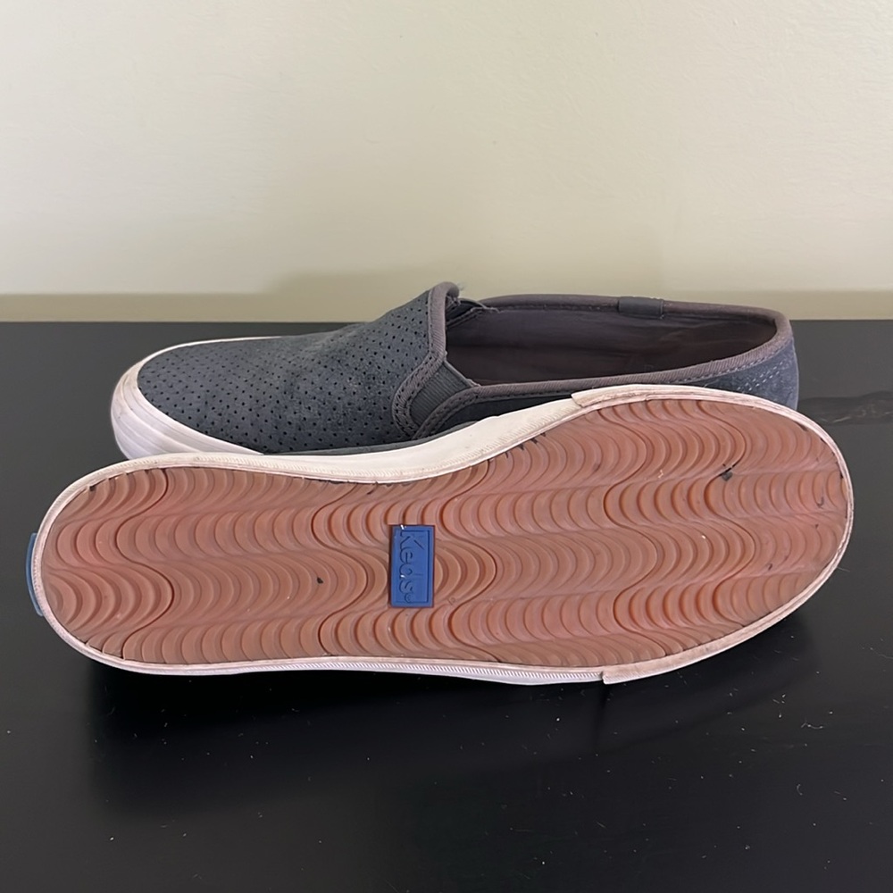 Keds Gray Blue Ortholite Double Decker Suede Sneaker - Picture 9 of 10